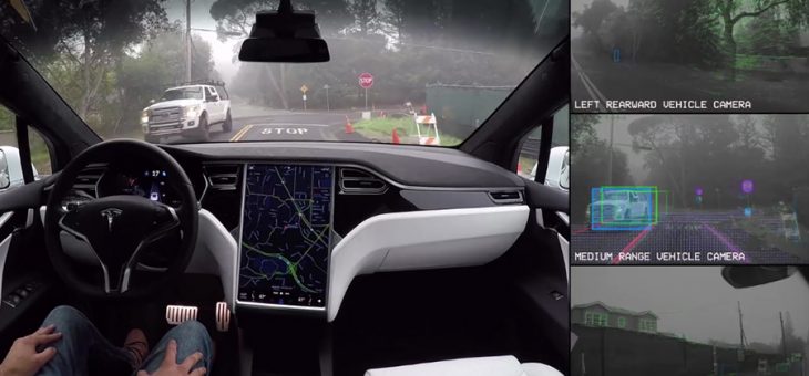 See the world as a self-driving car does in Tesla's latest video