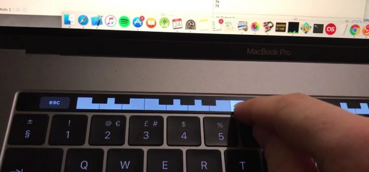 The MacBook Pro's Touch Bar just got its killer app: a tiny piano