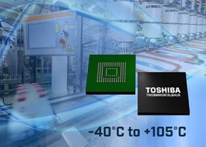 Toshiba sampling e.MMC NAND with -40°C to +105°C temperature range