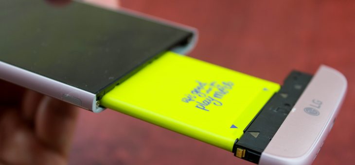 LG G6 has a bigger battery, but you won't be able to swap it out