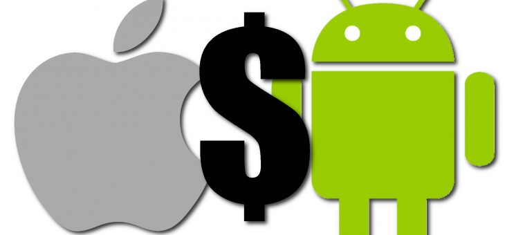 Android could overtake Apple in overall app sales this year.