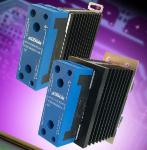 Solid-state DIN relay has integrated heatsink