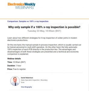 Last chance to register for important test webinar by Goepel