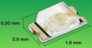 Vishay 0603 525nm green emits up to 2.8cd