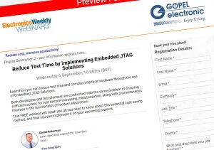 Webinar: Reduce Test Time by implementing Embedded JTAG Solutions
