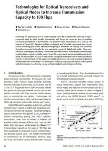 The path to 100Tbit/s fibre – an interesting paper