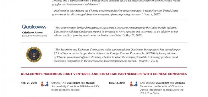 Qualcomm and China –  according  to  Broadcom