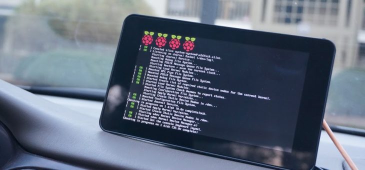Raspberry Pi with touchscreen serves Android Auto