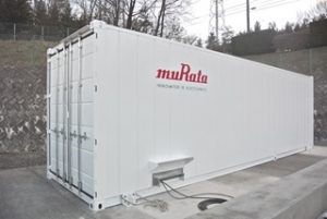 Container-scale battery for grid support