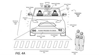 New Uber patent shows how self-driving cars might talk to pedestrians