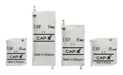 CAP-XX launches thin 3V supercapacitors