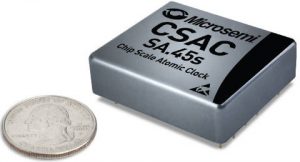 Matchbox-sized atomic clock for commercial space