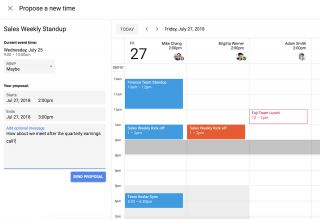 Google Calendar now gives guests the power to suggest a new meeting time