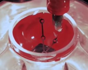 Efficient polymer photo diodes printed on curved surface