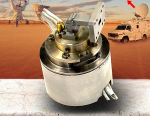 Ka-band rotary joint includes Tx, Rx and power