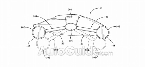 Toyota patents helicopter car